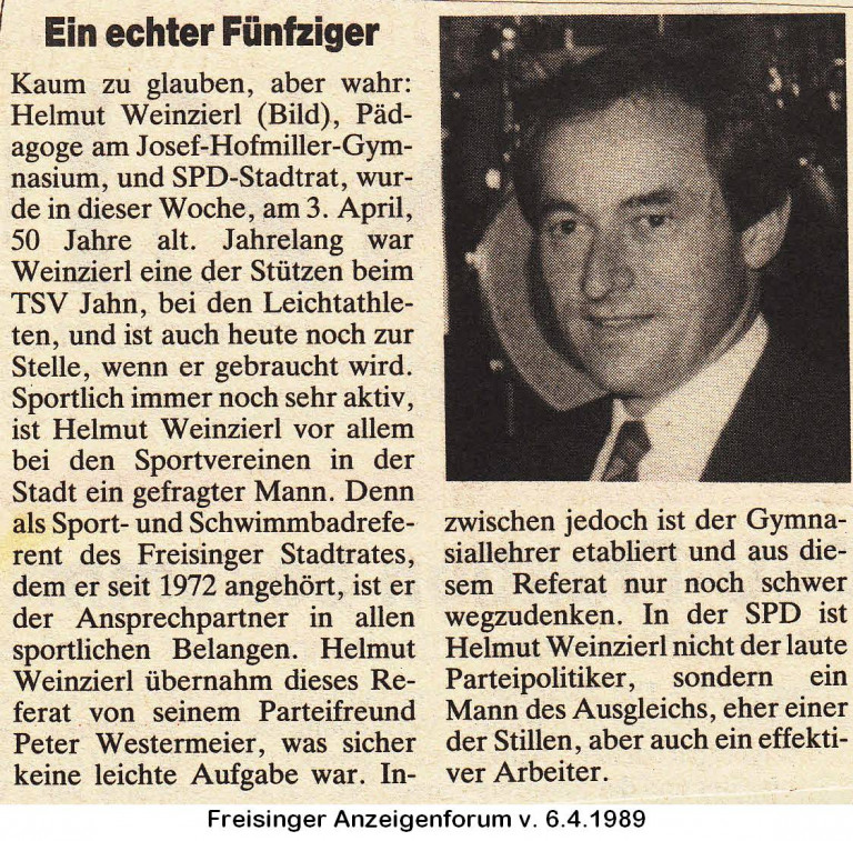Portrait Helmut Weinzierl 50